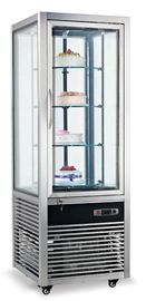 Porta di vetro commerciale della vetrina del congelatore di frigorifero dell'esposizione del dolce tutt'intorno