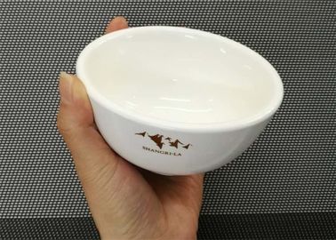 Il padellame della porcellana del peso 181g mette la ciotola di minestra rotonda ceramica con il logo Dia.10cm