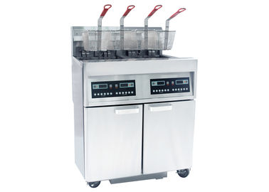 Attrezzature commerciali della cucina di comando digitale, 56 litri di macchina della friggitrice