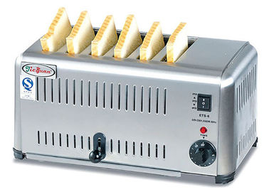 Annuncio pubblicitario macchina elettrica dell'attrezzatura di snack bar del tostapane di 6/4 fette/pane del pane tostato