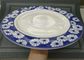 Diametro orlo della porcellana di 27cm ampio dei piatti del modello decorativo rotondo ceramico bianco del piatto