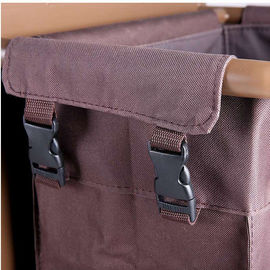 Hotel 3 - carrello di pulizia domestica di livello,6 " ruote PP Vernice di ferro marrone attrezzature di servizio delle camere