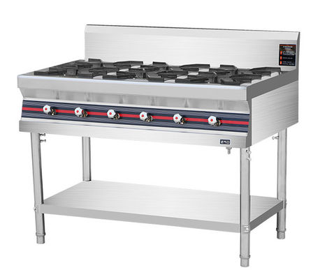 Tipo pavimento 40KW stufa da cucina commerciale a gas 4-8 bruciatore