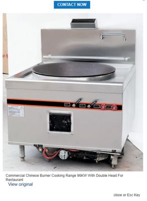 Cucina commerciale a bruciatore cinese