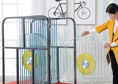 6 pollici di poliestere Casters / attrezzature per banchetti 10 scompartimenti vetro giradischi carrello di trasporto